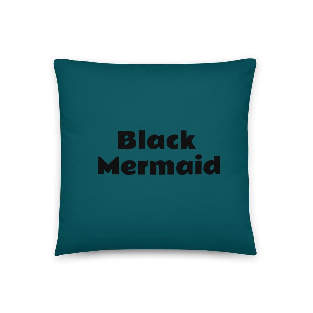 Black Mermaid Accent Pillow (Deep Sea Green) Accessories