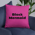 Black Mermaid Accent Pillow (Pink) Accessories