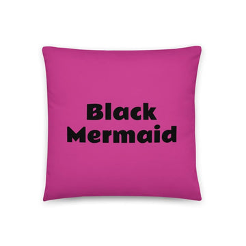 Black Mermaid Accent Pillow (Pink) Accessories