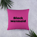 Black Mermaid Accent Pillow (Pink) Accessories