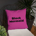 Black Mermaid Accent Pillow (Pink) Accessories