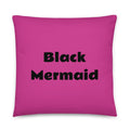 Black Mermaid Accent Pillow (Pink) Accessories