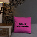 Black Mermaid Accent Pillow (Pink) Accessories