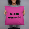 Black Mermaid Accent Pillow (Pink) Accessories