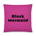 Black Mermaid Accent Pillow (Pink) Accessories