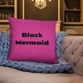 Black Mermaid Accent Pillow (Pink) Accessories