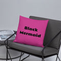 Black Mermaid Accent Pillow (Pink) Accessories