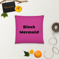 Black Mermaid Accent Pillow (Pink) Accessories