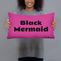 Black Mermaid Accent Pillow (Pink) Accessories