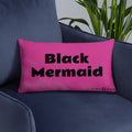 Black Mermaid Accent Pillow (Pink) Accessories