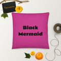 Black Mermaid Accent Pillow (Pink) Accessories