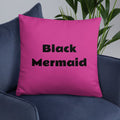 Black Mermaid Accent Pillow (Pink) Accessories