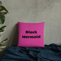 Black Mermaid Accent Pillow (Pink) Accessories