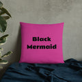 Black Mermaid Accent Pillow (Pink) Accessories