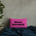 Black Mermaid Accent Pillow (Pink) Accessories