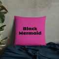 Black Mermaid Accent Pillow (Pink) Accessories