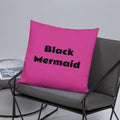 Black Mermaid Accent Pillow (Pink) Accessories