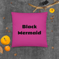 Black Mermaid Accent Pillow (Pink) Accessories