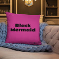 Black Mermaid Accent Pillow (Pink) Accessories