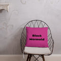 Black Mermaid Accent Pillow (Pink) Accessories